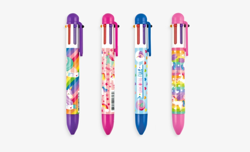 Unique Unicorns 6 Click Multi Color Pen - Ooly Unique Unicorns 6 Click Multi Color Pen, transparent png