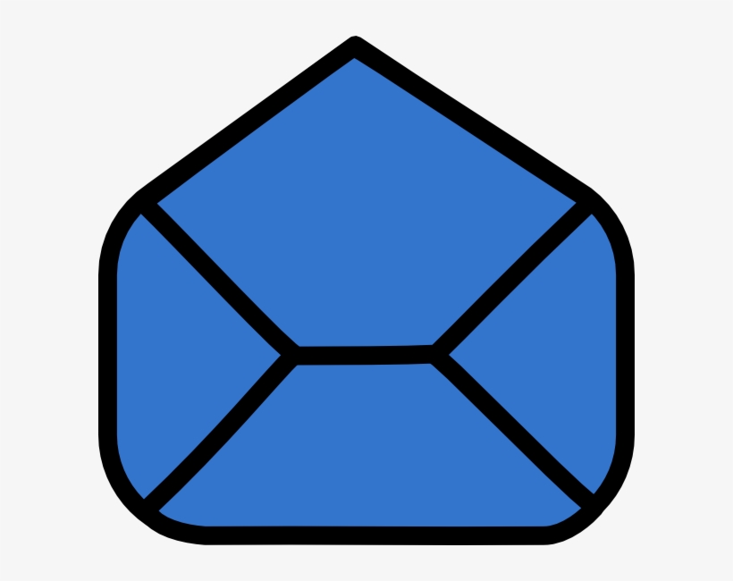 How To Set Use Blue Envelope Open Svg Vector, transparent png