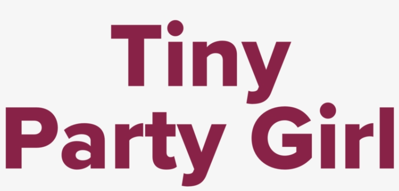 Tiny Party Girl Label, transparent png