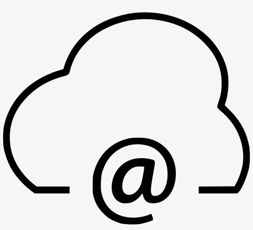 Cloud Email Envelope Line Mail Outline Comments - Email, transparent png