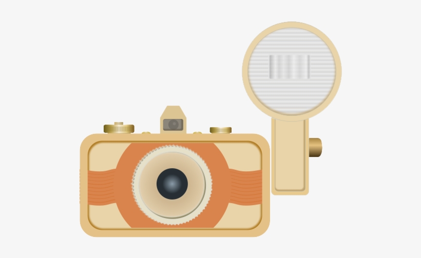 Flash Clipart Vintage Camera - Camera, transparent png