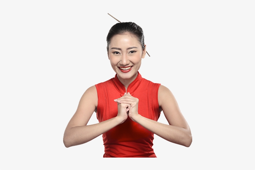 Order Online Now Asian-girl - Red Asian Girl Png, transparent png
