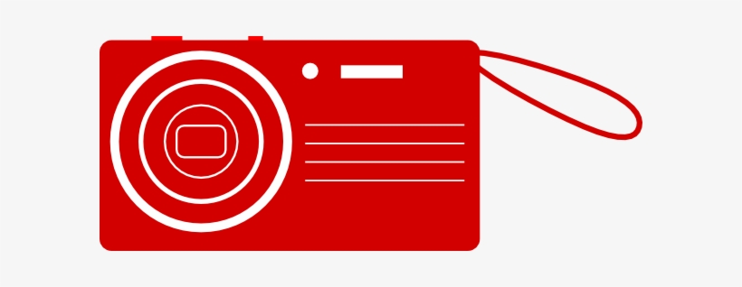 Red Digital Camera Svg Clip Arts 600 X 238 Px, transparent png