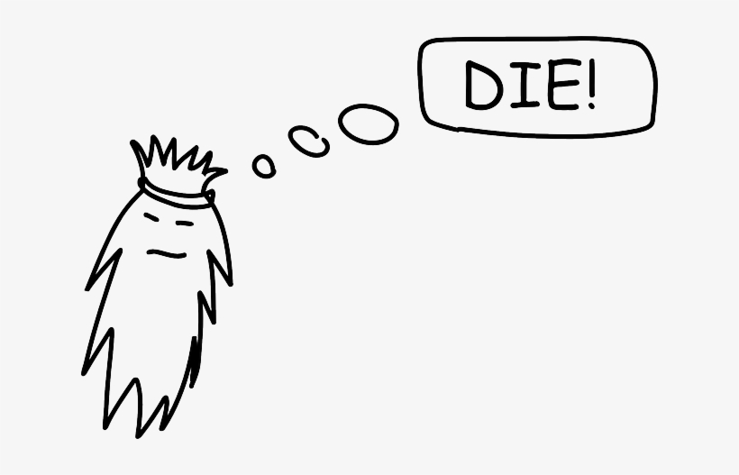 Cloud, Outline, Figure, Speech, Die, Scary, Freak - Die Png, transparent png