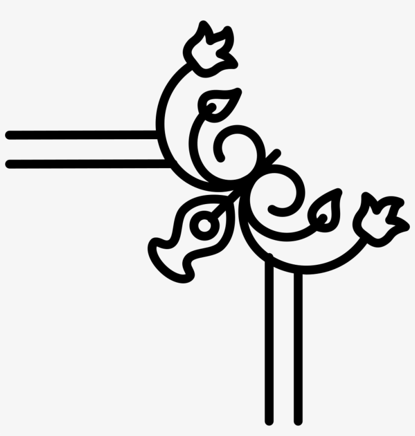 Flower Border Design - Floral Border Design Png, transparent png