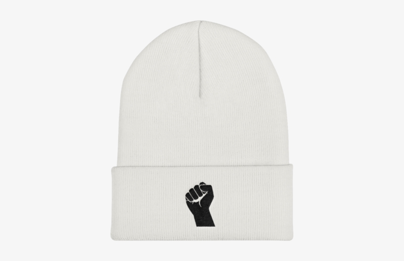 Iwillinspire Black Fist Cuffed Beanie - Iwillinspire, transparent png