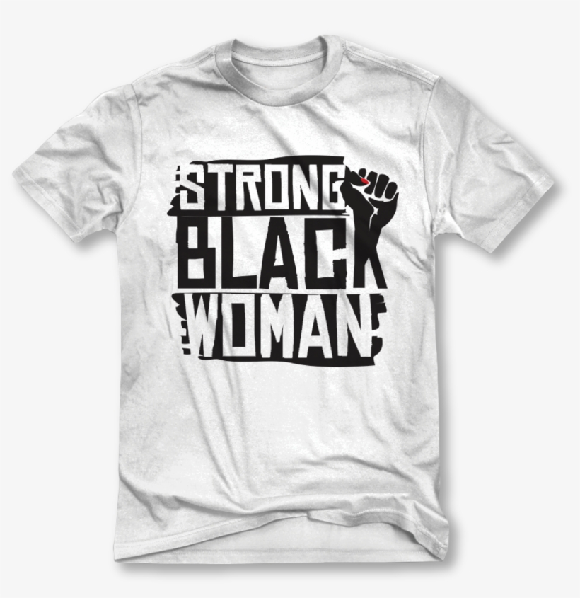 Strong Black Woman Fist Tee - T Shirts, transparent png