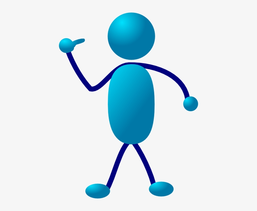 Free Vector Stick Man Come Here Clip Art - Stickman Clipart, transparent png