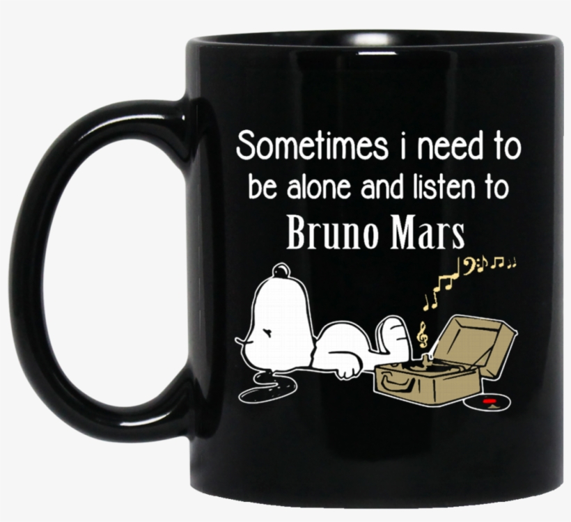 Bruno Mars Mug Sometimes Need To Be Alone N Listen, transparent png