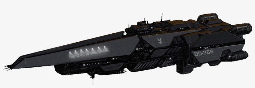 Unsc Destroyer Hom - Unsc Halberd Class Destroyer, transparent png