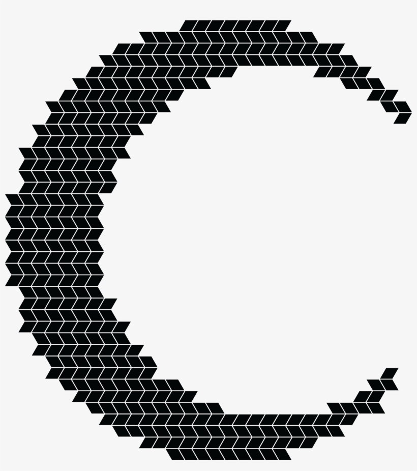 Free Clipart Of A Mosaic Crescent Moon - Golondrinas En Punto De Cruz, transparent png