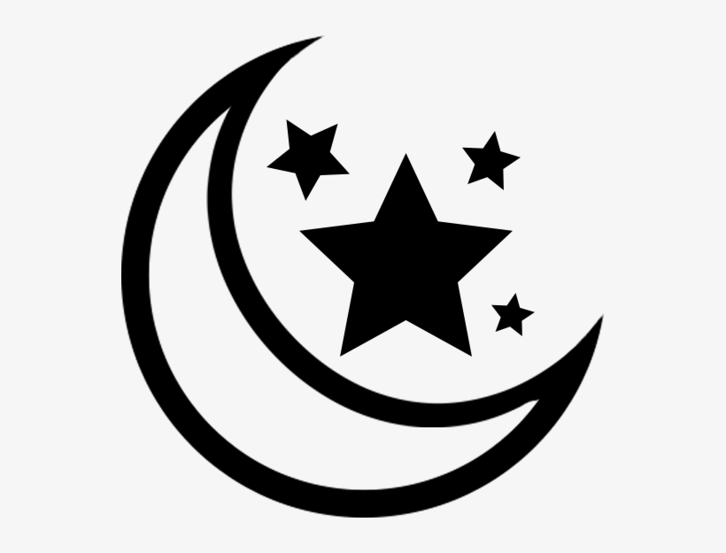 Graphic Library Download Crescent Stars Clip Art Nebularian - Stars Vector, transparent png