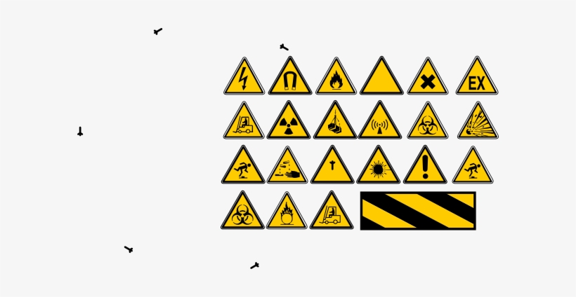 Danger Signs Clip Art - Small Danger Sign, transparent png