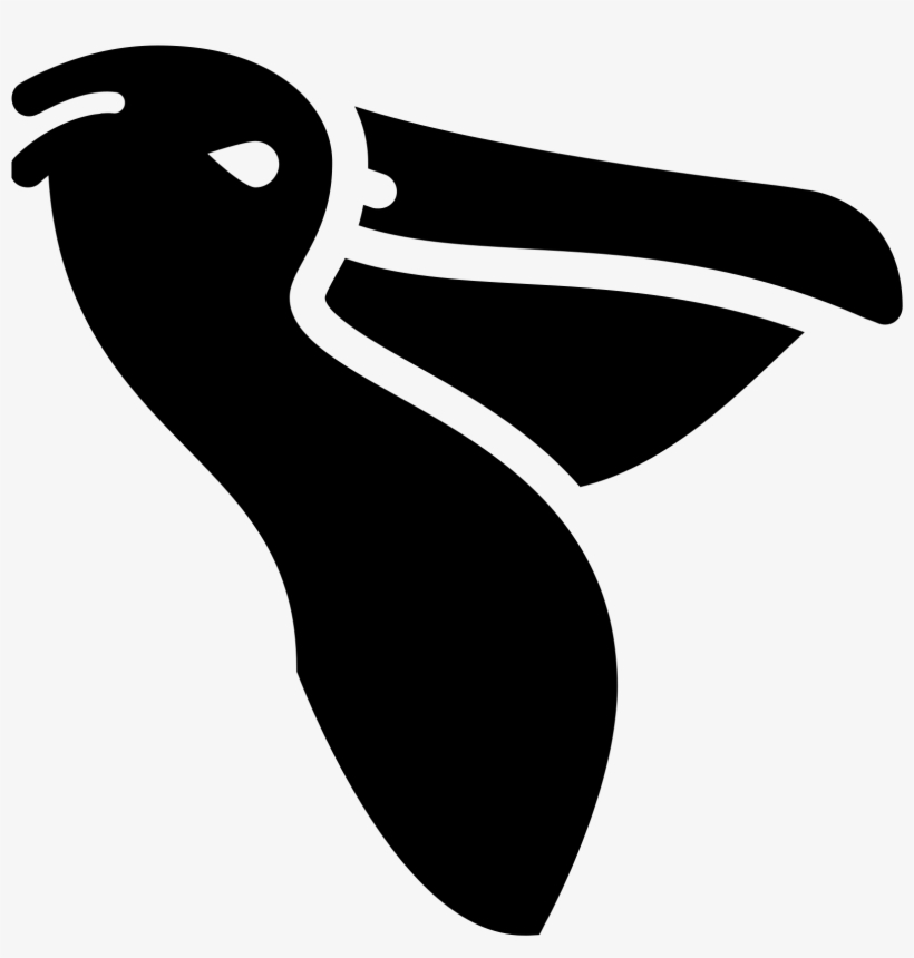 Pelican Filled Icon - Bird, transparent png