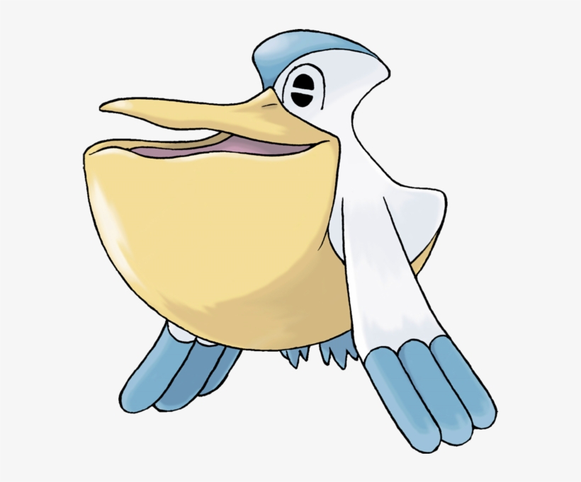 Pelican Clipart Seagull - Pokemon Pelipper, transparent png