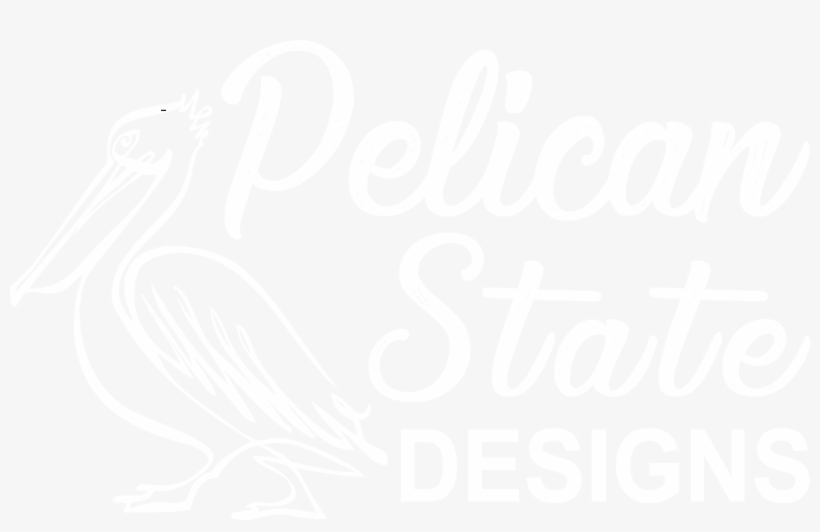 Pelican State Designs Logo White - Pelican State Credit Union, transparent png