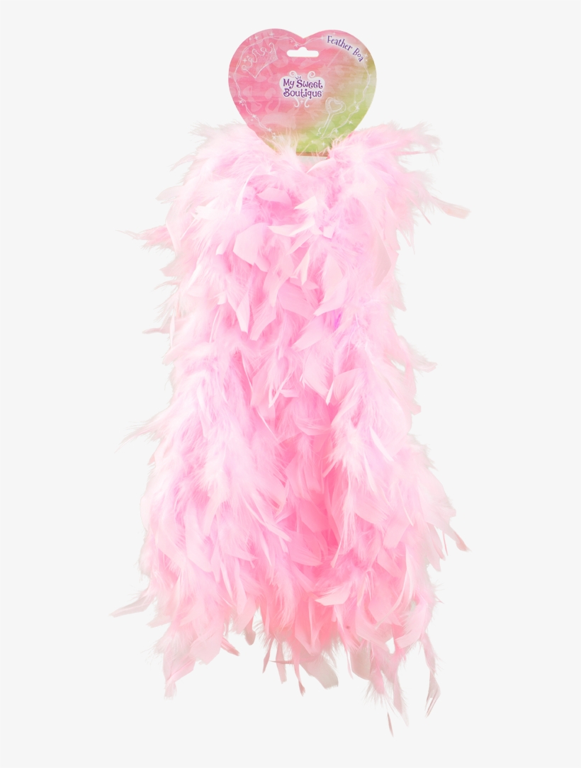 My Sweet Boutique Feather Boa, White W/ Silver Foil, - My Sweet Boutique Fjerboa, Lyserød Børn My Sweet Boutique, transparent png