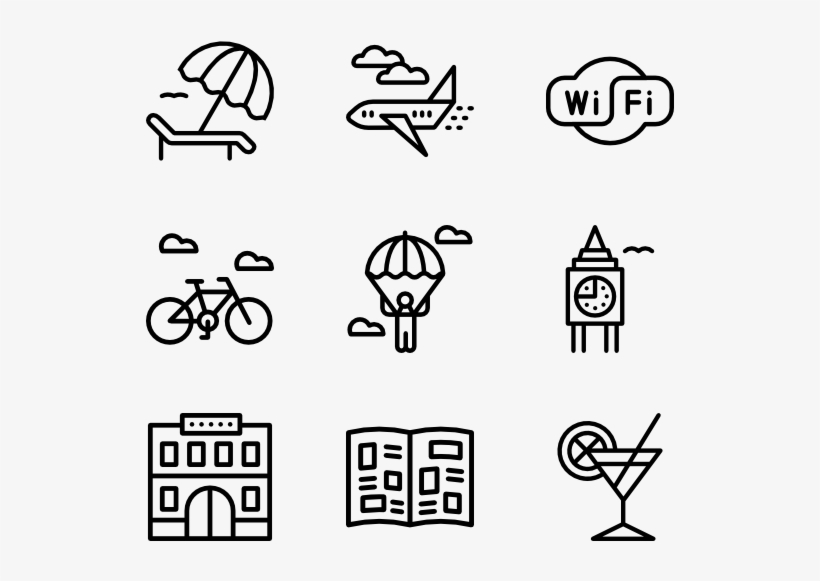 Summer Holidays Collection - Web Design Line Icon, transparent png