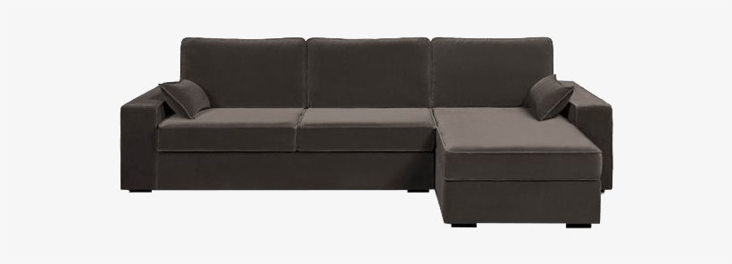 Velvet Angle Sofa - Canapé D'angle Lit, Couchage Express, Velours, Cécilia, transparent png