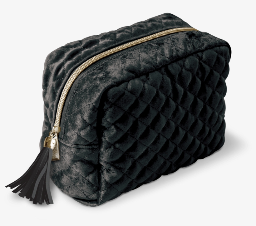 Black Velvet Cosmetic Bag - Cosmetics, transparent png