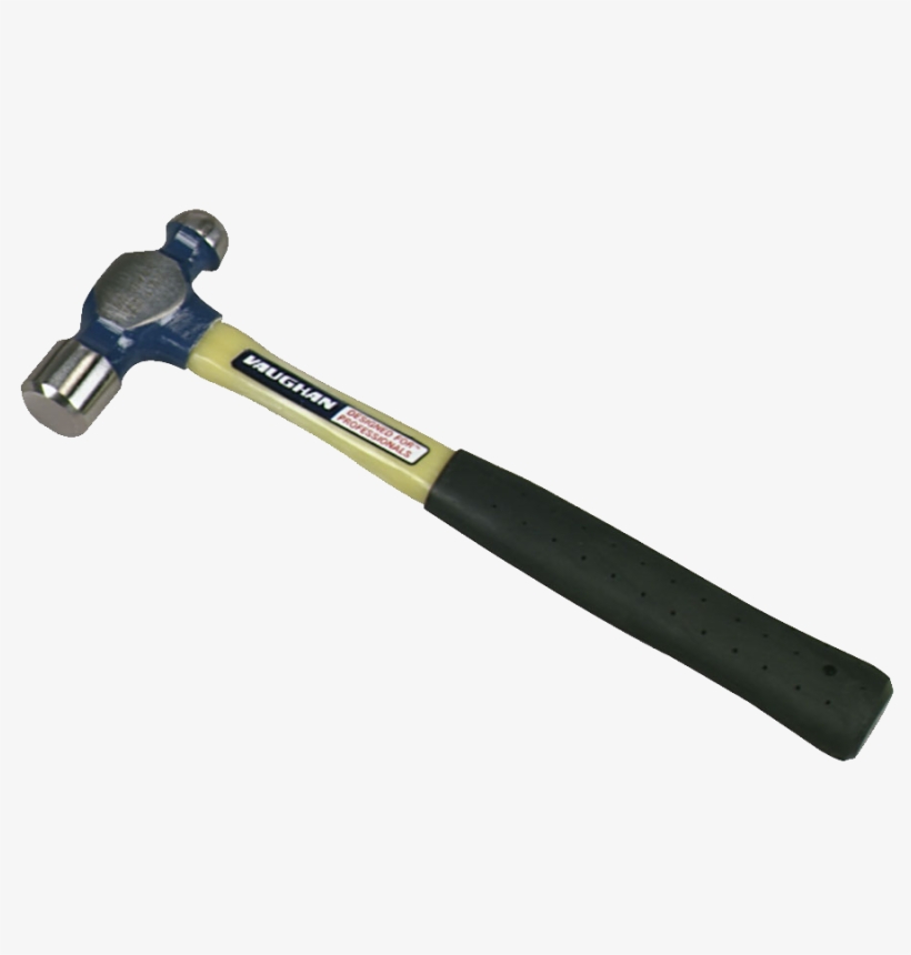 Vaughan Fiberglass Handle Ball Pein Hammers - Single Piece Claw Hammer, transparent png