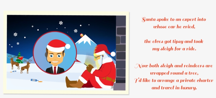 Santa On The Phone - Telephone, transparent png