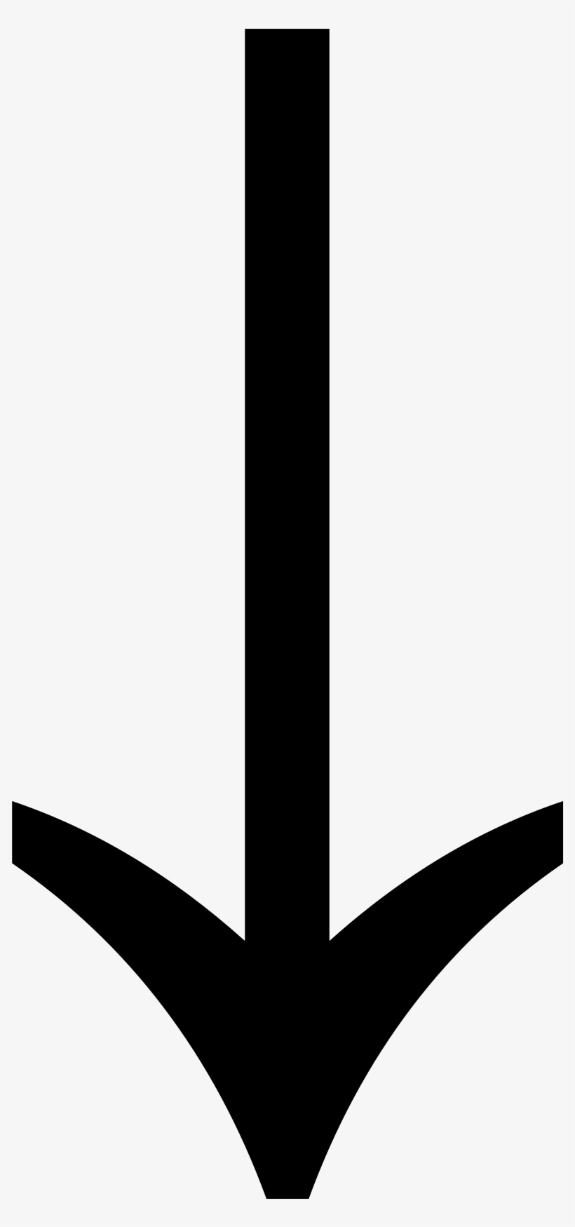 File - U 2193 - Svg - Small Arrows Pointing Down, transparent png