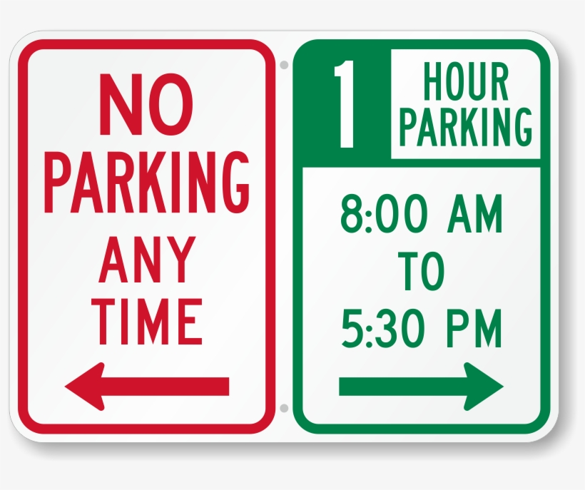 Zoom - Personalize - No Parking Anytime Left Arrow, transparent png