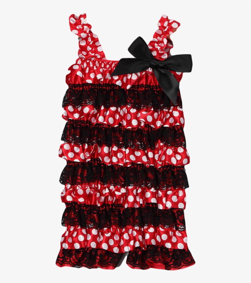 Mouse Satin Ruffle Romper - Christmas Decoration, transparent png