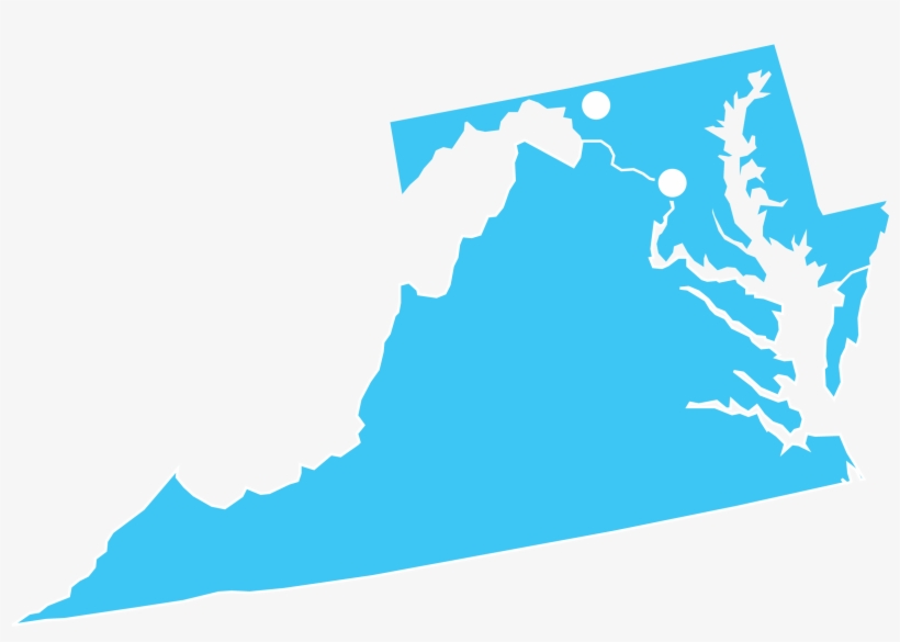 Click On A Market - Virginia - Home State - Gray On White - Lantern Press, transparent png