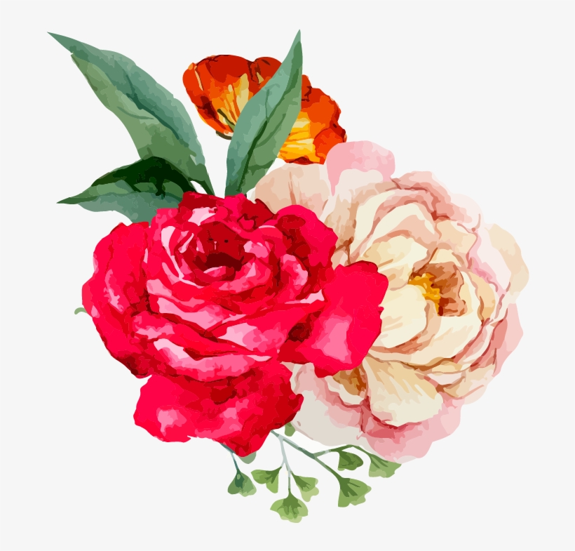 I Nspi R Ing P Rett Y All That Is Pretty In Life - Floral Clutch - Watercolor Floral Clutch - Leather, transparent png