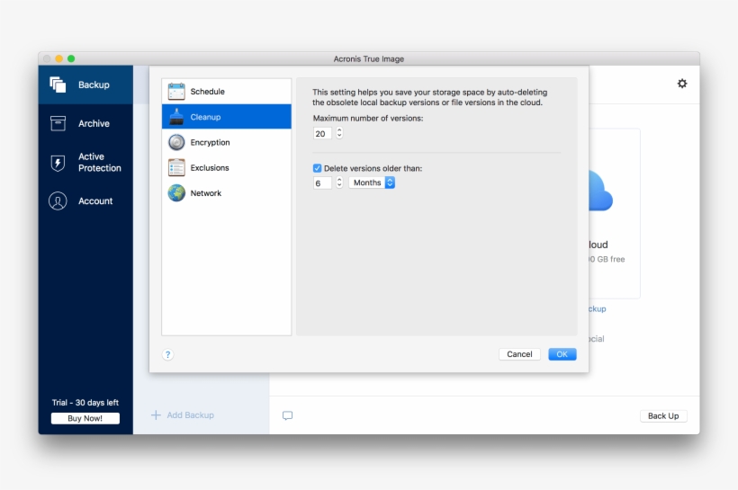 Here You Can Throttle The Speed Of Network Backups - Acronis True Image 2018 For Mac, transparent png