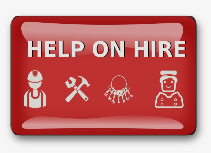 This Free Icons Png Design Of Help On Hire Sign, transparent png