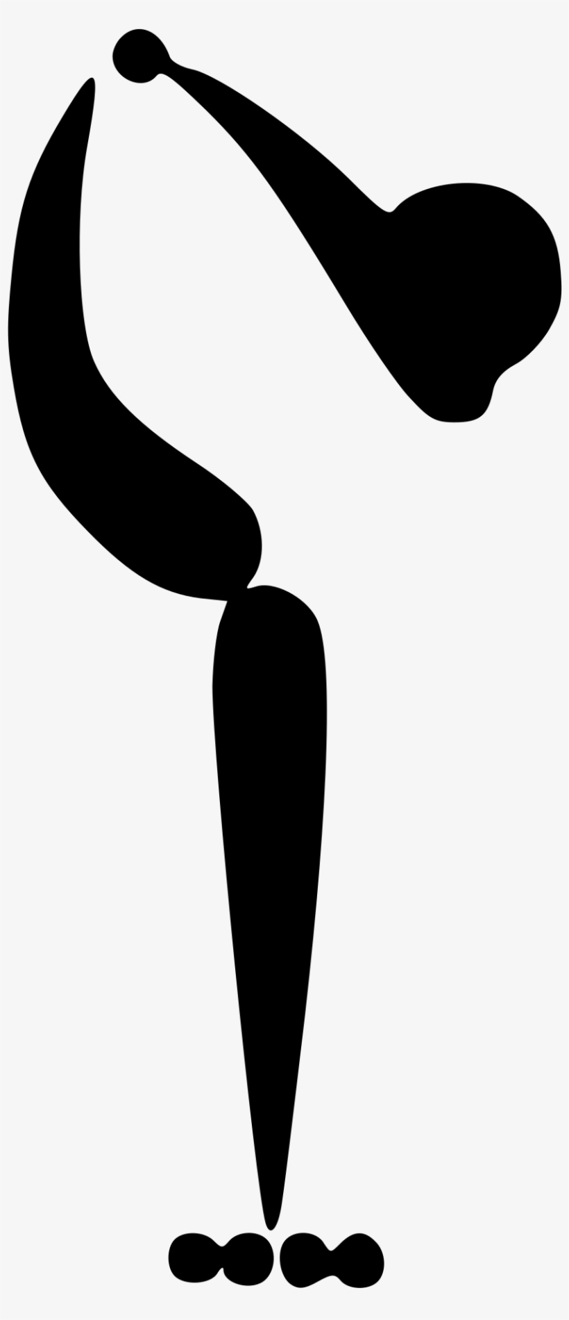 Artistic Roller Skating Pictogram - Figure Skating Pictogram, transparent png