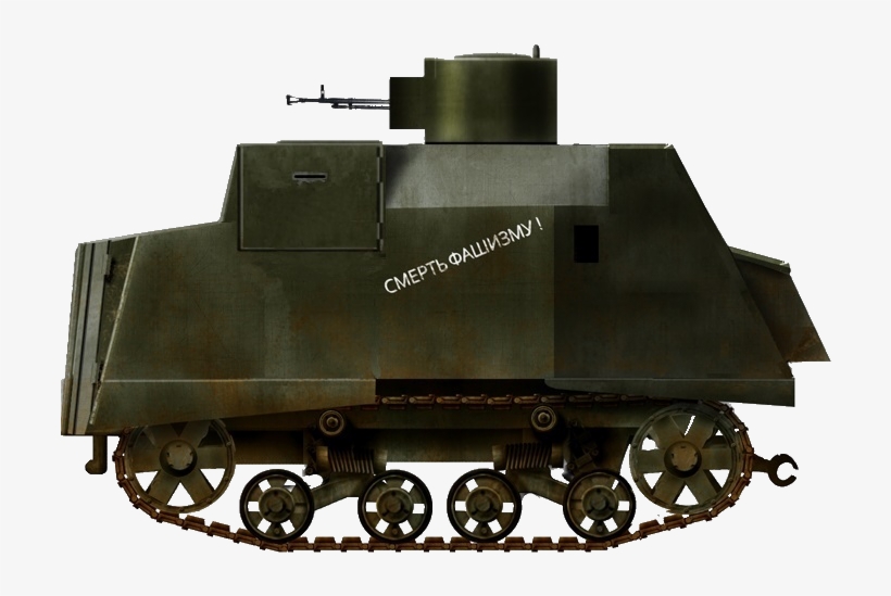 Rendition Of A Ni Improvised Tank With A Dshk, Only - Tank, transparent png