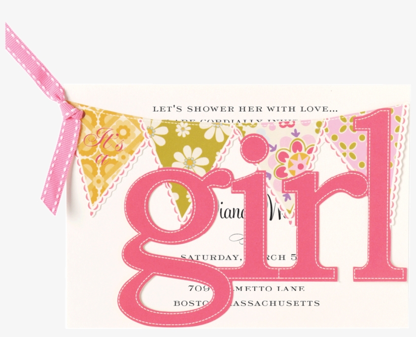 It's A Girl Banner Png Vector Freeuse Library - Library, transparent png