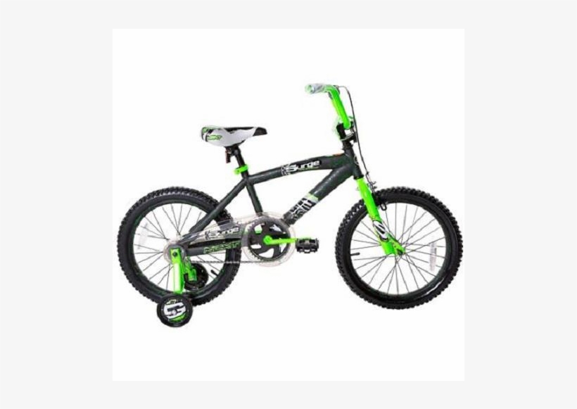 Auction - 18" Next Surge Boys' Bmx Bike, Black/green, transparent png