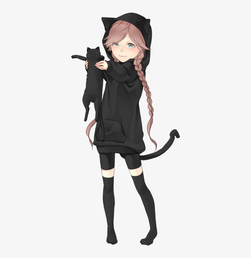 #anime #anime Angel #anime Another #anime Datass #anime - Anime Black Cat With Blue Eyes Cartoon, transparent png
