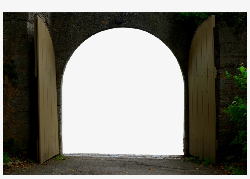 Input, Passage, Goal, Old, Wooden Gate, Wood Wing - Town Gate Transparent Background, transparent png