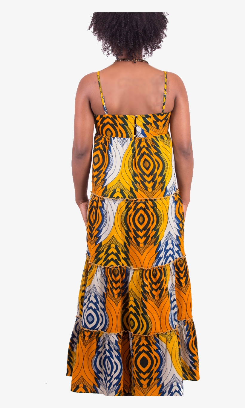 Yellow Belle Summer Maxi Dress - Pattern, transparent png