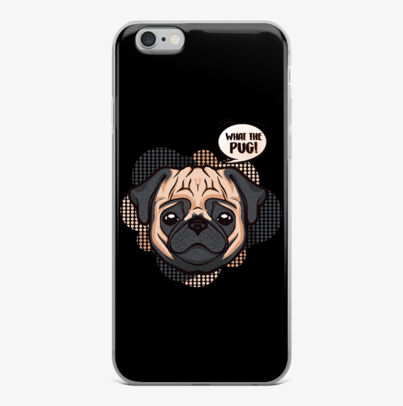 "what The Pug " Phone Case For Iphone - Poster, transparent png