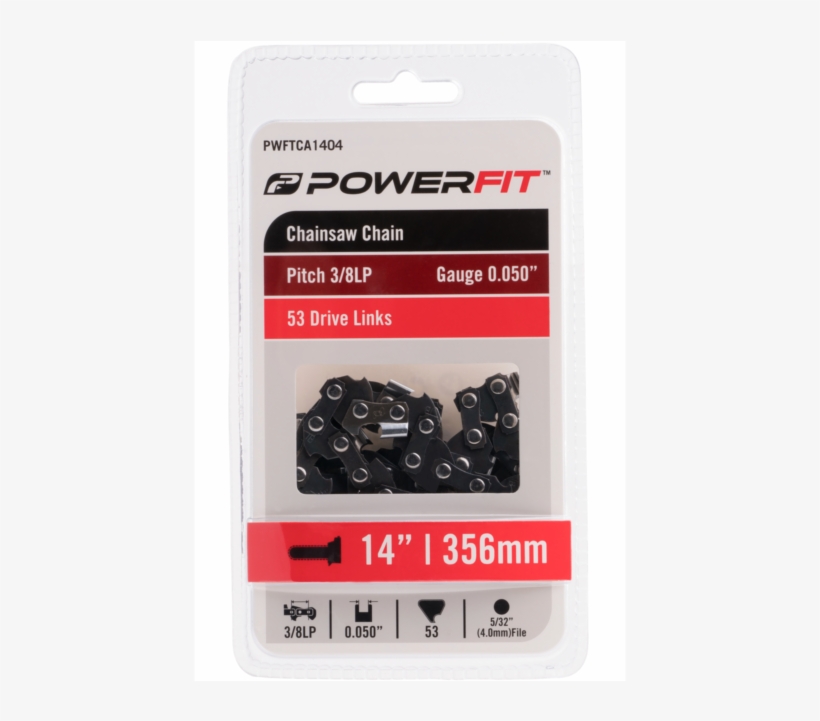 Powerfit Chainsaw Chain 14" Bar, 3/8"lp Pitch, Chainsaw 640x640 PNG