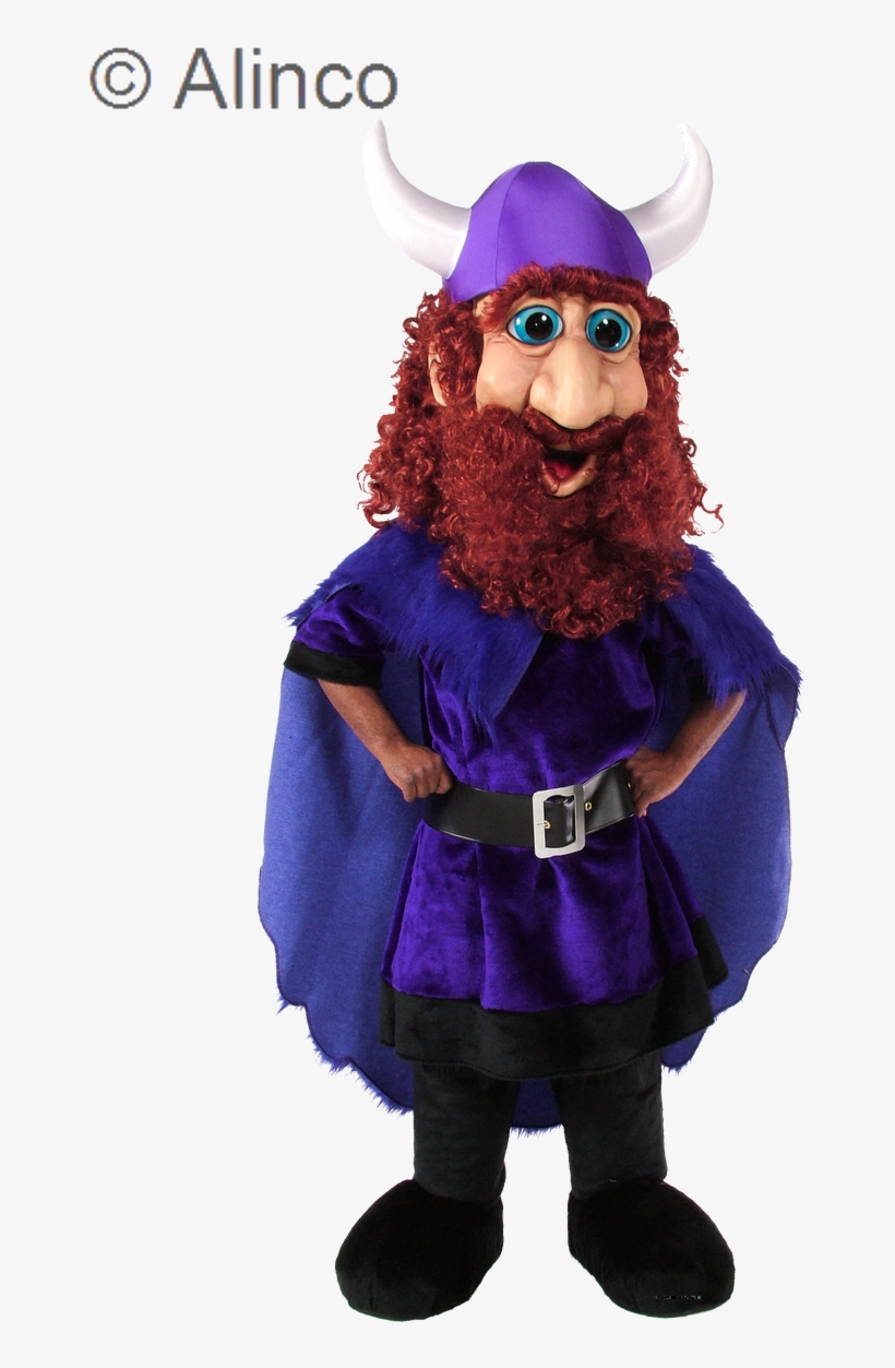 Friendly Viking Mascot Costume, transparent png