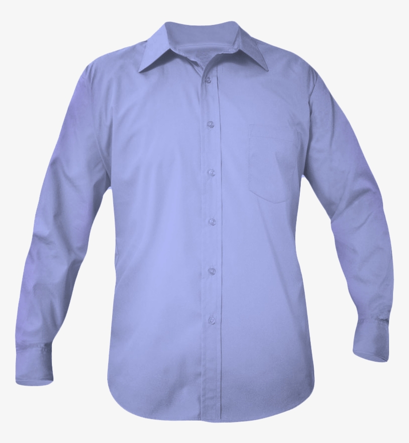 Sky Blue Buttondown Shirt Long Sleeve - Aqua Blue Long Sleeve, transparent png