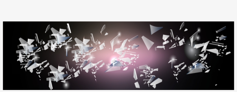 Broken Glass Missing Pieces 2 - Graphic Design, transparent png