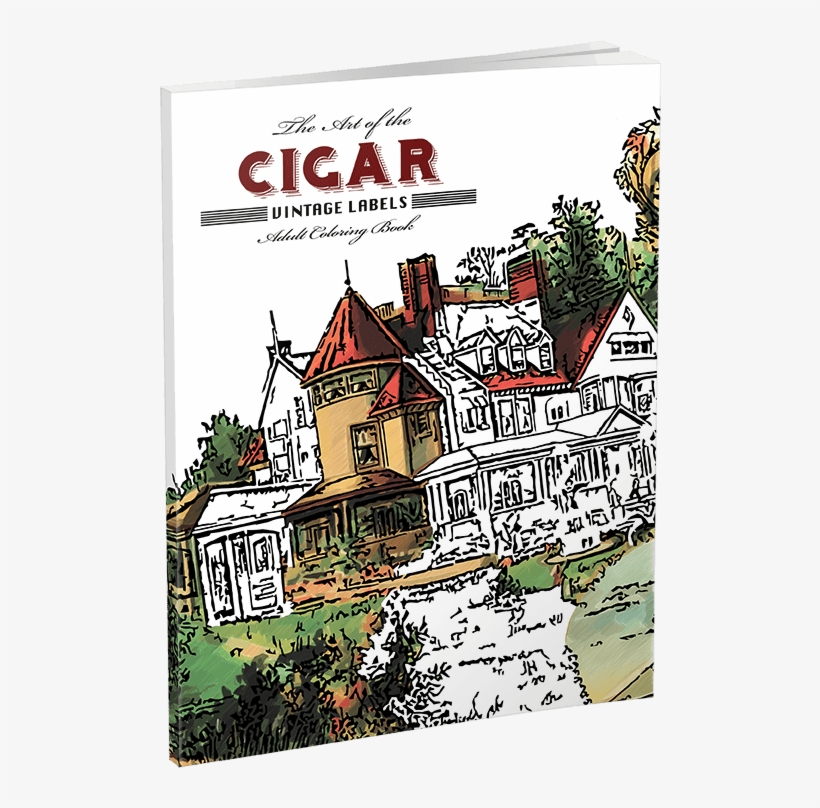 Art Of Cigar Render - Art Of The Cigar: Vintage Labels Coloring Book [book], transparent png