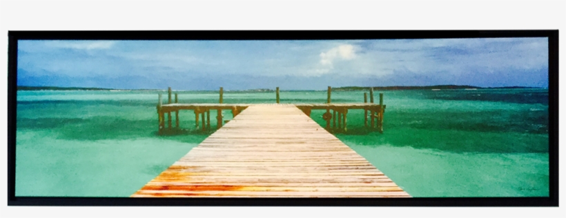 Fishing Dock Panoramic Print - Clip Art, transparent png