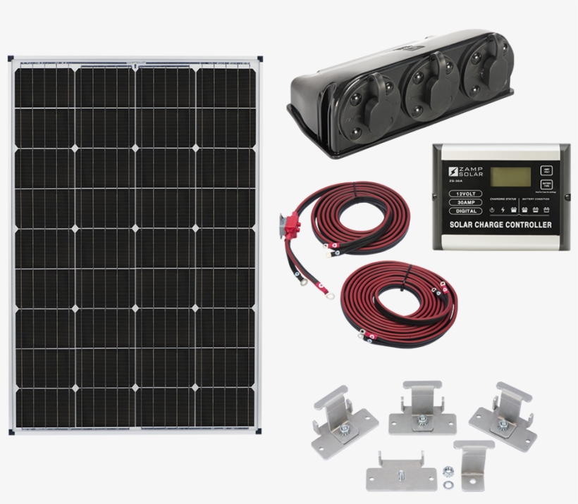 Kit1003-nobg - Zamp Solar Zs-us-160-30a-dx 160-watt Deluxe Solar Kit, transparent png