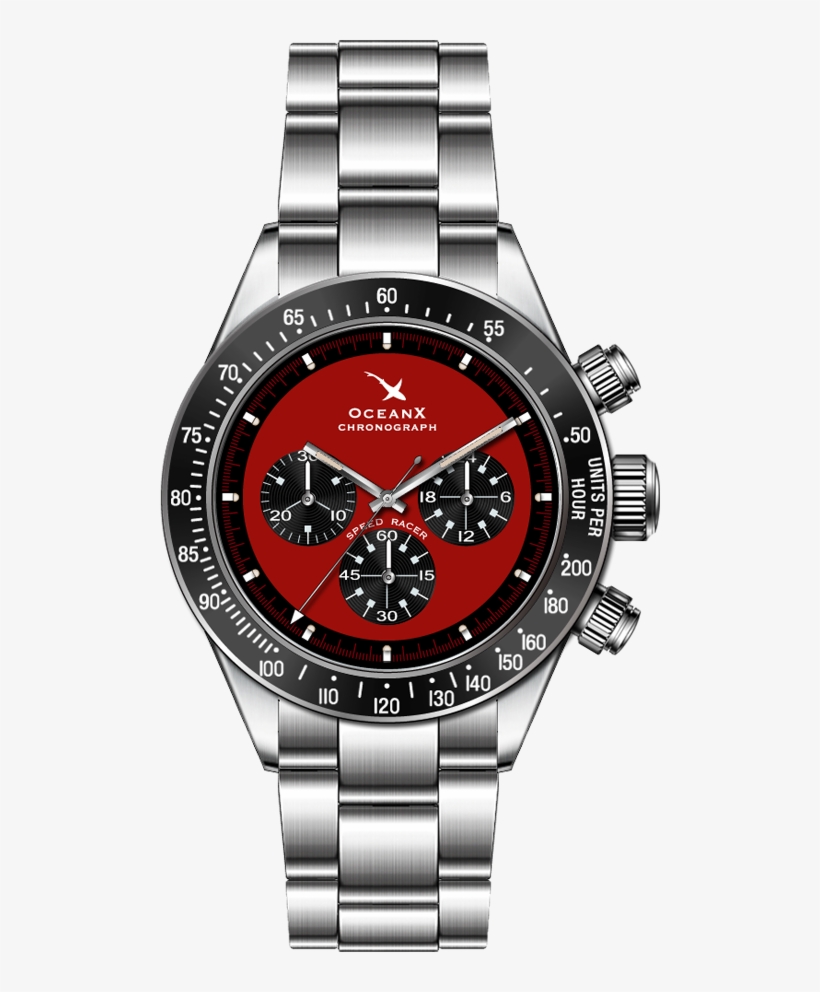Oceanx Speed Racer Chronograph Srs114 - Ocean X Sharkmaster, transparent png