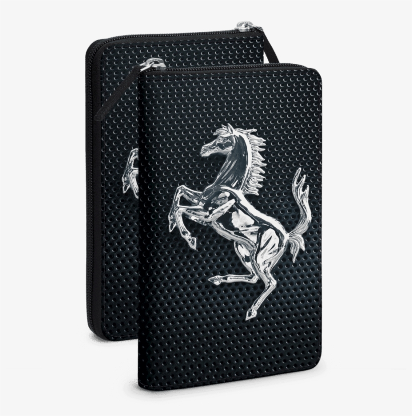 Dailyobjects Ferrari Horse On Black Mesh Travel Organiser - Premium Fancy Back Cover For Lava Flair S1 - Horse, transparent png